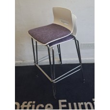 Pair of purple chrome stools