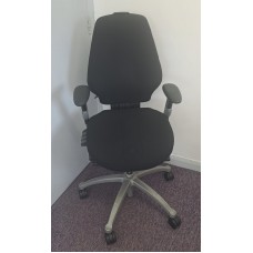 RH Logic 400 high back black operator chair