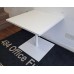 White 800mm by 800mm meeting or canteen tables