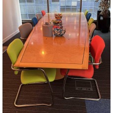Boardroom Table, Boat Shaped Taper
