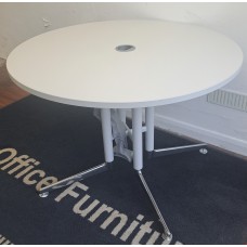 Grey & Chrome heavy duty 1040mm round tables Grey & Chrome heavy duty 1040mm round tables