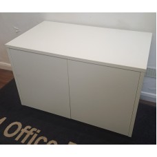 White 1070mm wide 750mm high 600mm deep double wood unit