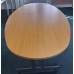 Light oak 2400mm by 1200mm Oval shaped meeting table