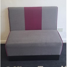 Two tone grey reception heavy duty 1000mm wide 920mm high meeting room seating  Seat height 480mm at most & depth is 640mm at most