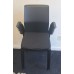 Kinnarps black stacking meeting chairs with arms