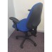 Blue contract operator chairs with arms 
