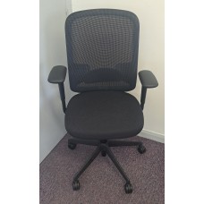 Orange Box black DO operator chairs