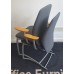 Kinnarps grey stacking meeting chairs