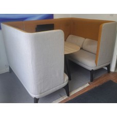Orange box 2100mm wide 2600mm deep 1300mm high meeting booth with TV