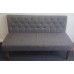 Two seater 1400mm long grey chair