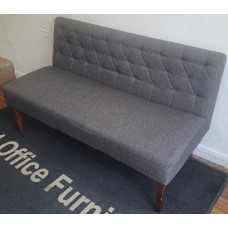 Two seater 1400mm long grey chair