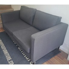 Two seater 1750mm long grey sofa