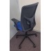 Blue & black mesh contract operator chairs