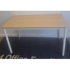 Light oak 1300mm by 700mm pole leg table