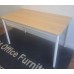 Light oak 1300mm by 700mm pole leg table