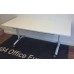 White 1600mm by 700mm folding meeting tables