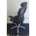 Black mesh high back operator chairs with headrests