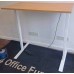 Light oak 1200mm by 600mm electric height adjustable straight desks 