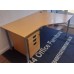 Kinnarps lbeech 1600mm by 1200mm by 800mm radial desk with mobile pedestals