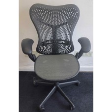 Herman Miller Graphite grey operator chairs
