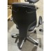 Orange Box Dark grey G64 operator chairs with adjustable arms Chrome base & coat hanger
