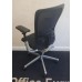 Black mesh & Alloy fully adjustable operator chair 
