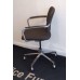 Brown & Chrome Connection gas lift operator or meeting chairs 