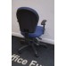 Blue contract operator chairs with arms