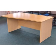 Light oak 1600mm by wave desk 