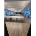 Ninety light oak & steel frame bench desk positions Ninety light oak & steel frame bench desk positions