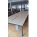 Ninety light oak & steel frame bench desk positions Ninety light oak & steel frame bench desk positions