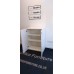 White 1060mm high 800mm wide 450mm deep double door wood units