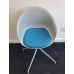 Allermuir blue  & grey breakout chair