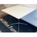 Allermuir white & Chrome 900mm by 900mm canteen or meeting tables
