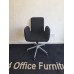 Black & Silver bucket swivel operator chairs