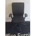 Black Vitra ID swivel gas chairs on glides