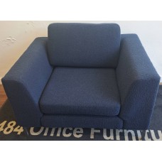 Blue single sofa breakout chairs