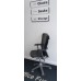 Knoll Life black leather & silver executive operator chairs