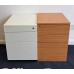 Mobile pedestals in wood or metal various colours