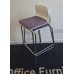 Pair of purple chrome stools