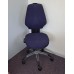 Purple RH Logic 400 fully adjustable executive operator chairs without arms