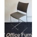 Set of three brown stools