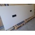 White Vitra one piece 3200mm by 1200mm meeting table slight damage to one corner